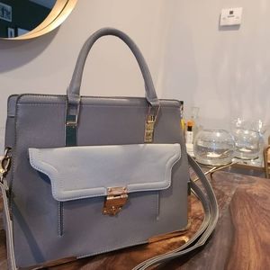 Gray handbag
